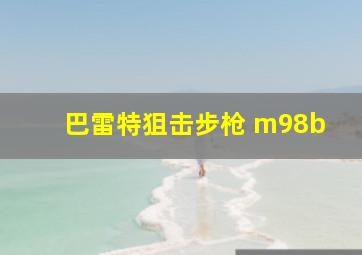 巴雷特狙击步枪 m98b